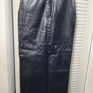 Forever 21 Black Faux Leather Skirt XS